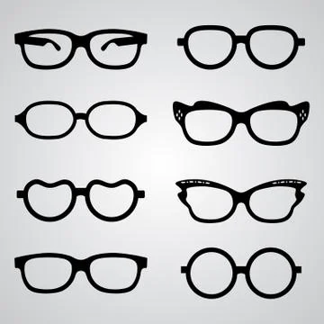 Set of glasses Stock Illustration