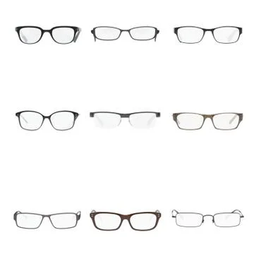 Set of a glasses Illustrazione stock