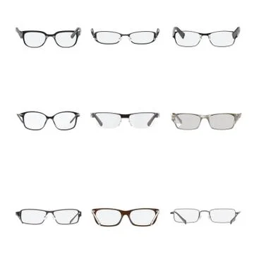 Set of a glasses Stock Illustration