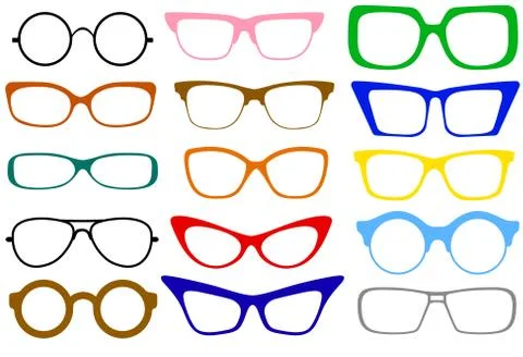 Set of glasses Stock Illustration
