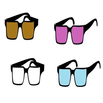 A set of glasses Иллюстрация