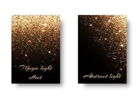 Set glitter background Stock Illustration