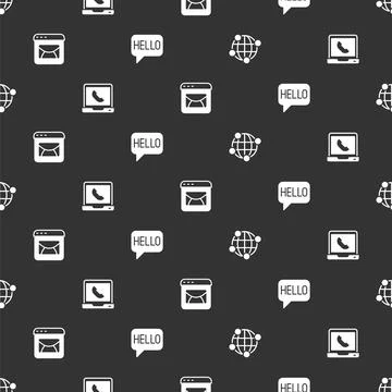 Set Global technology, Telephone 24 hours support, Mail and e-mail and Hell.. イラスト素材
