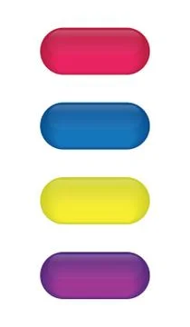 Set of glossy button icons for your design 库存插图