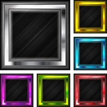 Set of glossy frameworks. Vector eps 10 Set of glossy frameworks. Vector e... 스톡 사진