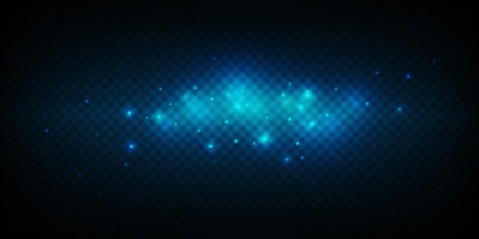 Set glow light effect with white sparks and golden stars shine with special Stock-Illustration