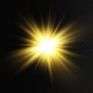 Set glow light effect with white sparks and golden stars shine with special Illustrazione stock