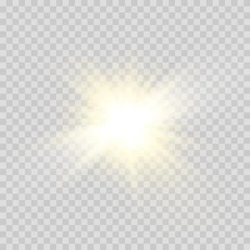 Set glow light effect with white sparks and golden stars shine with special Illustrazione stock