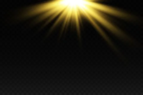 Set glow light effect with white sparks and golden stars shine with special 库存插图