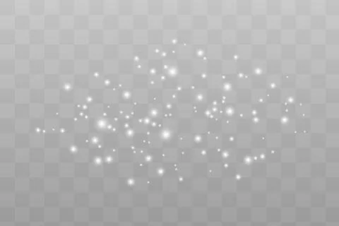 Set of glowing lights effects isolated Illustrazione stock