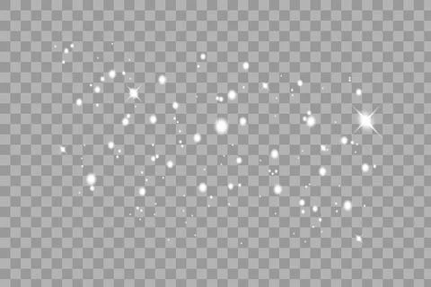 Set of glowing lights Illustrazione stock