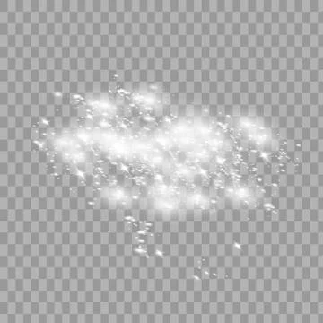 Set of glowing lights Stock Illustration