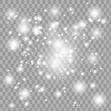 Set of glowing lights Stock Illustration