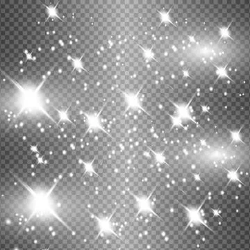 Set of glowing lights Stock Illustration