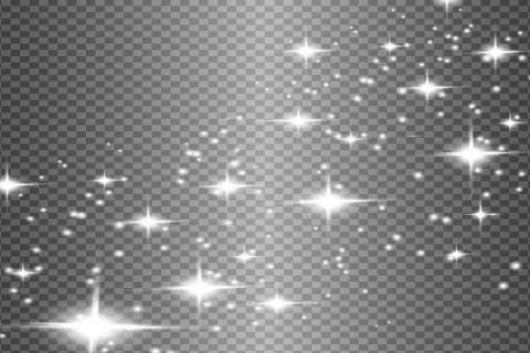 Set of glowing lights Stock Illustration