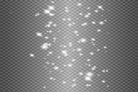 Set of glowing lights Illustrazione stock