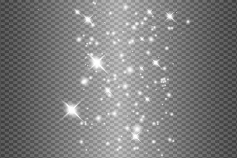 Set of glowing lights Illustrazione stock