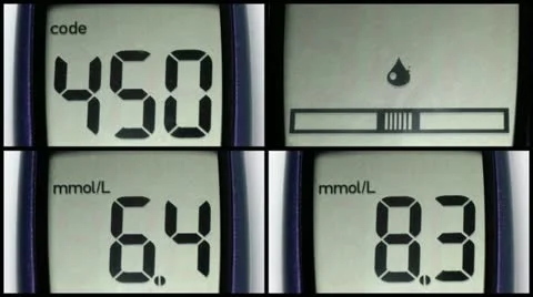 Set: Glucometer LCD Vídeos de archivo 19919462