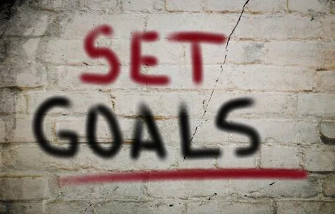 Set goals concept 스톡 일러스트