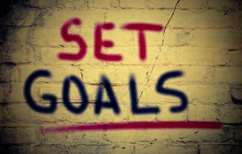 Set goals concept 스톡 일러스트