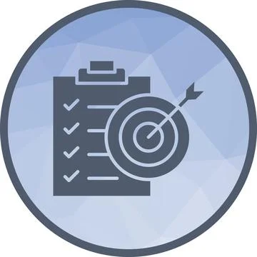 Set Goals icon vector image. Stock Illustration