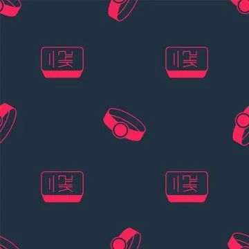 Set Gold bars 24k and ring on seamless pattern. Vector Stock Illustration