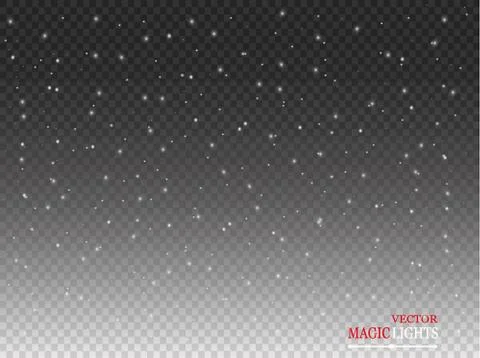 Set of golden glowing lights effects isolated on transparent background. Sun  Stock Illustration