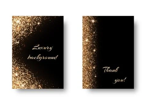 Set golden light Stock Illustration