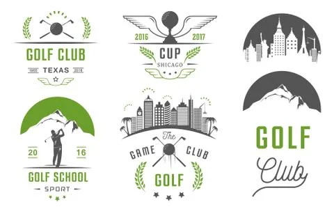 Set of Golf Logo, Labels and Emblems Illustrazione stock