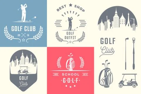 Set of Golf Logo, Labels and Emblems Illustrazione stock