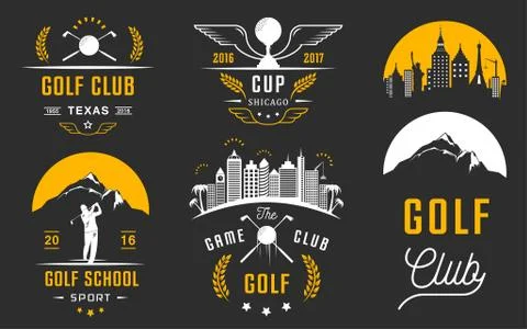 Set of Golf Logo, Labels and Emblems Illustrazione stock