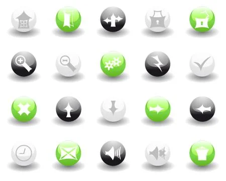 Set of gothic icons Stock Illustration