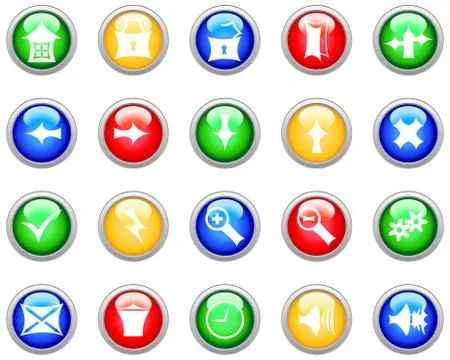 Set of gothic icons Stock Illustration