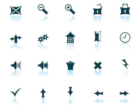 Set of gothic icons Stock Illustration
