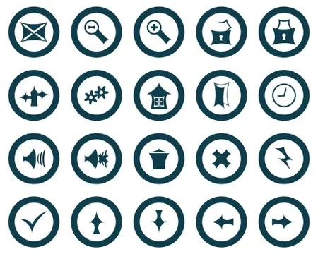 Set of gothic icons Stock Illustration