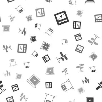 Set Gps device with map, Road traffic sign, and Laptop location marker on Stock Illustration