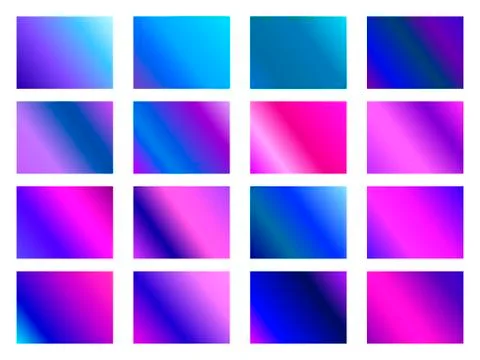 Set of gradient backgrounds. Blurred shades of purple, dark violet. Vector il Stock Illustration