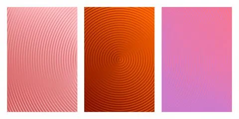 Set of gradient BOHO background with circular watermark 스톡 일러스트