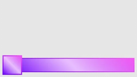 Set of gradient lower third bars in blue, purple, red, and orange Stock Footage 314800476