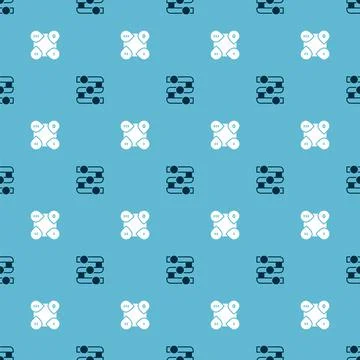 Set Graph, chart, diagram and Infographic element on seamless pattern. Vector Stock Illustration