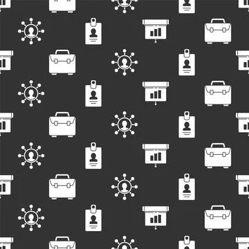 Set Graph, chart, diagram, infographic, Briefcase, Business network and Stock-Illustration