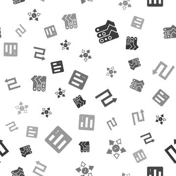Set Graph, chart, diagram, Many ways directional arrow, Arrow and Pie Illustrazione stock