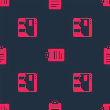 Set Graph chart infographic and To do list or planning on seamless pattern Stock Illustration