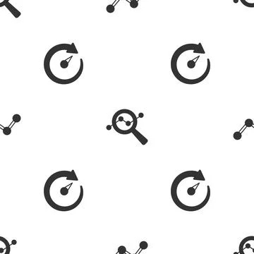 Set Graph chart infographic, Search data analysis and Digital speed meter on Stock Illustration