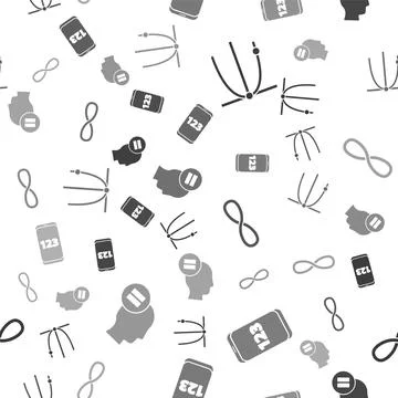 Set Graph, schedule, chart, diagram, Mobile calculator interface, Infinity and Illustrazione stock