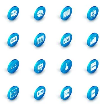 Set Graph, schedule, chart, diagram, Open book, Chalkboard with, Equation Stock Illustration