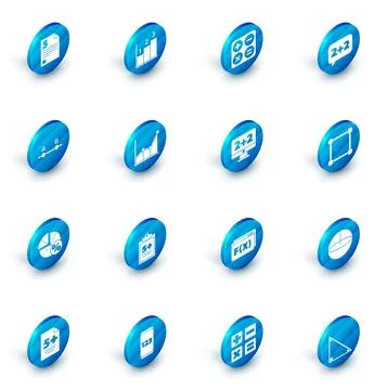 Set Graph, schedule, chart, diagram, Calculator, Equation solution, Geometric Stockillustratie
