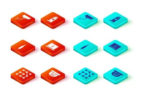 Set Graphic password protection, Motion sensor, Bullet, Laptop and lock, Pe.. Stock Illustration