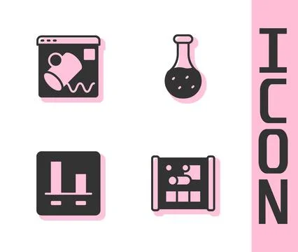 Set Graphing paper for engineering, Data visualisation, chart infographic and Illustrazione stock