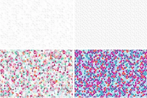 Set of grey and colorful patterns for your flyer, website and presentation. Stock Illustration